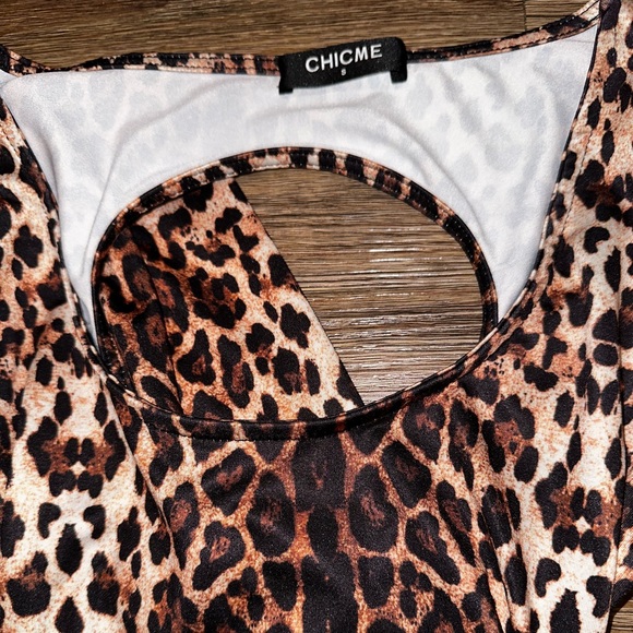 Leopard Print Mini Dress - Picture 3 of 4